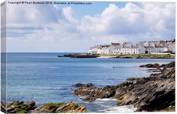 Picturesque Port Charlotte Islay Scotland Canvas Print by Pearl Bucknall