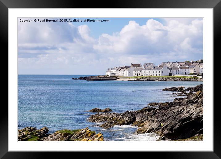 Picturesque Port Charlotte Islay Scotland Framed Mounted Print by Pearl Bucknall
