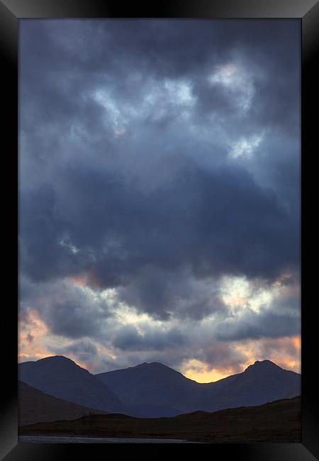 Arrochar Alps at Sunset Framed Print by Tommy Dickson