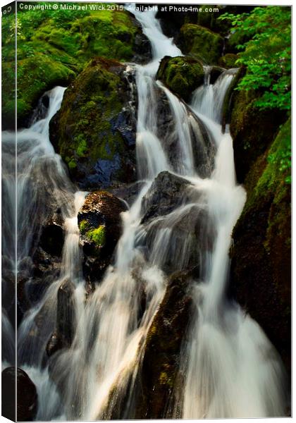  Water Falls 2 Canvas Print by Michael Wick