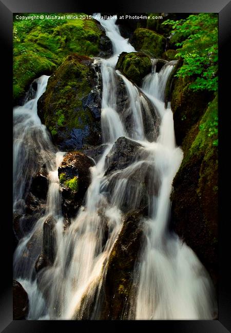  Water Falls 2 Framed Print by Michael Wick