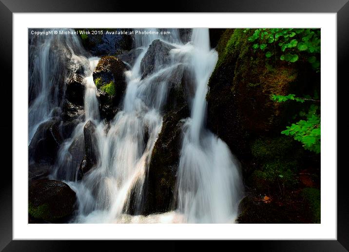  Water Falls 3 Framed Mounted Print by Michael Wick