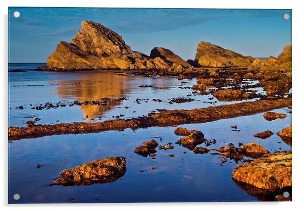 Mupe Bay Dorset Acrylic by David Ross