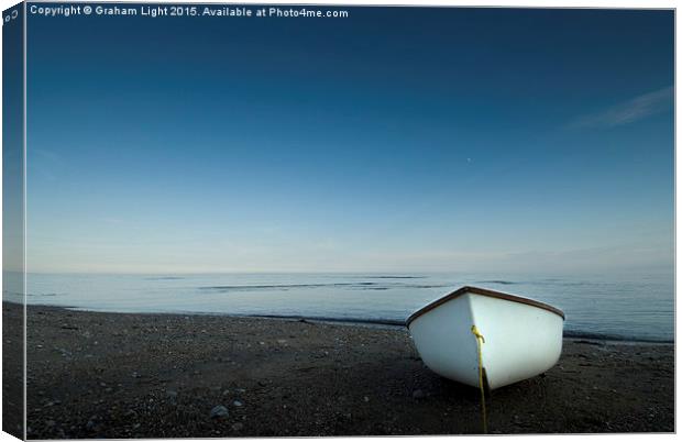  Waitng for the tide Canvas Print by Graham Light
