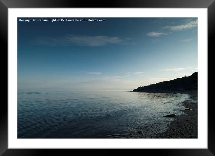  Seascape across Lyme Bay, Lyme Regis Framed Mounted Print by Graham Light