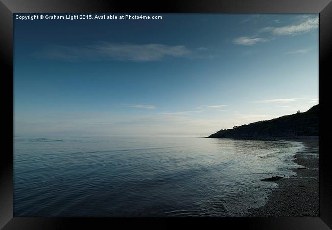  Seascape across Lyme Bay, Lyme Regis Framed Print by Graham Light
