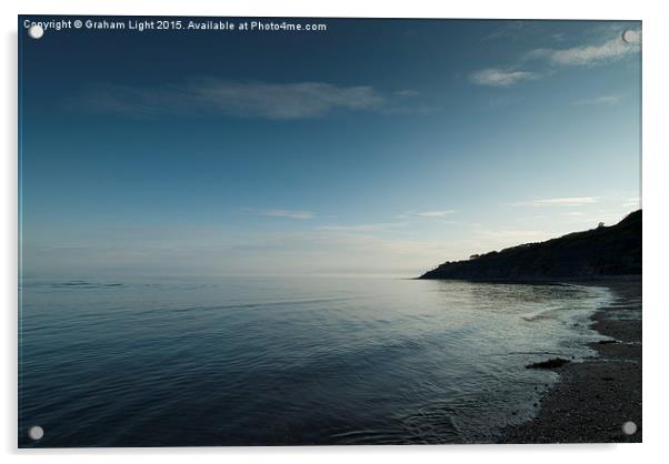  Seascape across Lyme Bay, Lyme Regis Acrylic by Graham Light