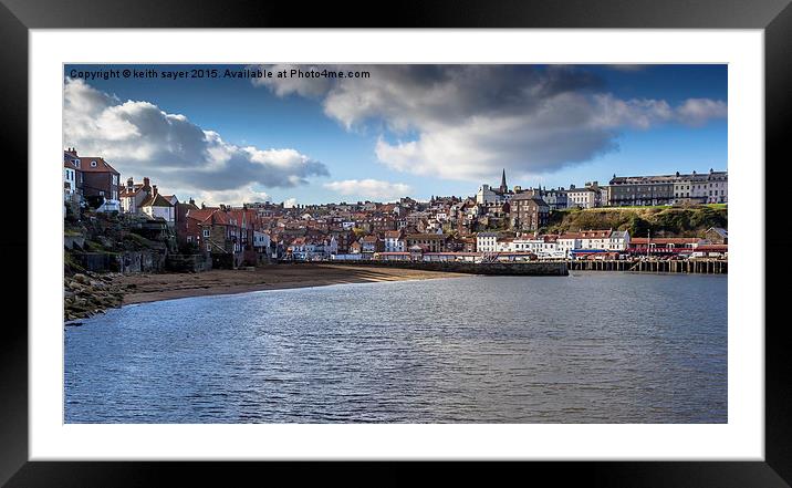  Whitby Outer Harbour  Framed Mounted Print by keith sayer