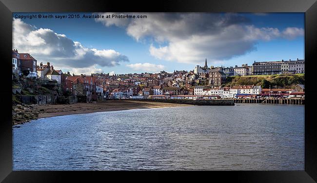  Whitby Outer Harbour  Framed Print by keith sayer