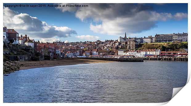  Whitby Outer Harbour  Print by keith sayer