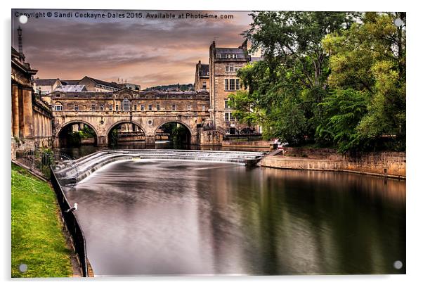  Pulteney Bridge, Bath Acrylic by Sandi-Cockayne ADPS