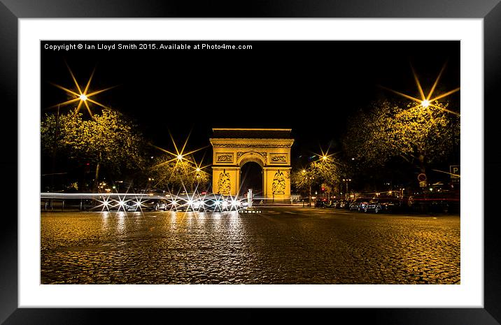   Arc de Triomphe Framed Mounted Print by Ian Lloyd Smith