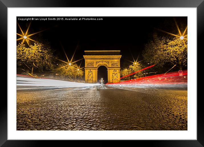  Arc de Triomphe Framed Mounted Print by Ian Lloyd Smith