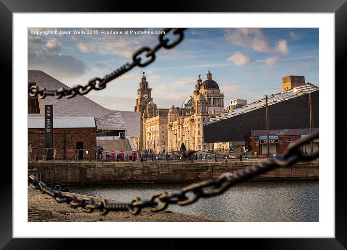  Pier Head in the golden hour Framed Mounted Print by Jason Wells