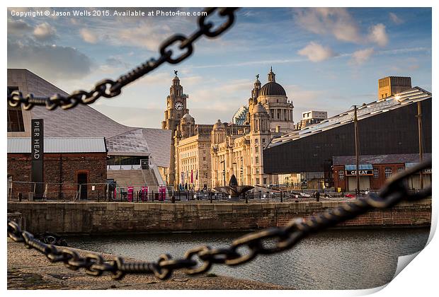  Pier Head in the golden hour Print by Jason Wells