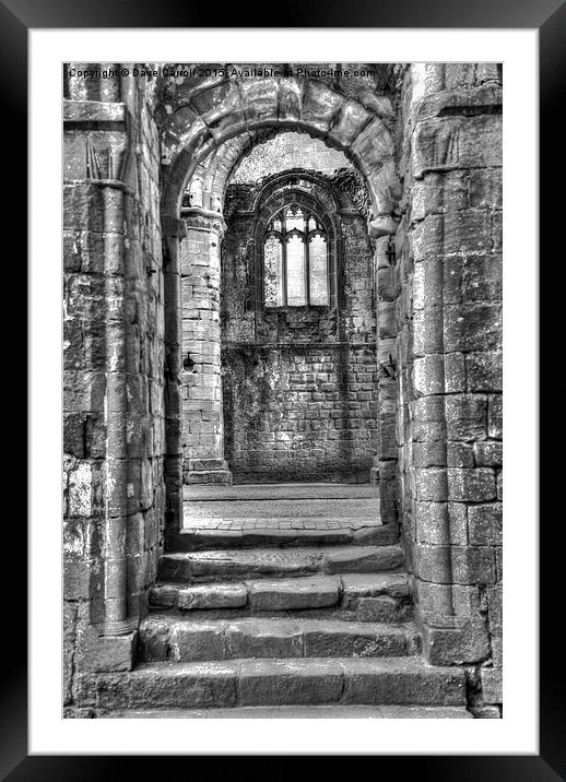 A window within a door Framed Mounted Print by Dave Carroll