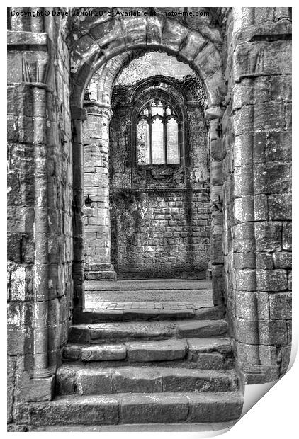 A window within a door Print by Dave Carroll