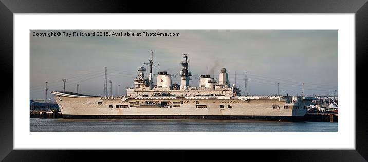  Ark Royal Framed Mounted Print by Ray Pritchard