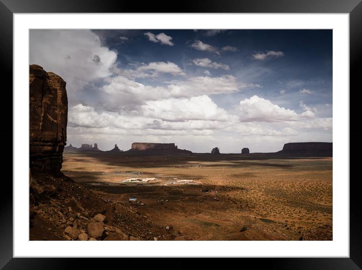  Cloud Shadows and rocks Framed Mounted Print by Brent Olson