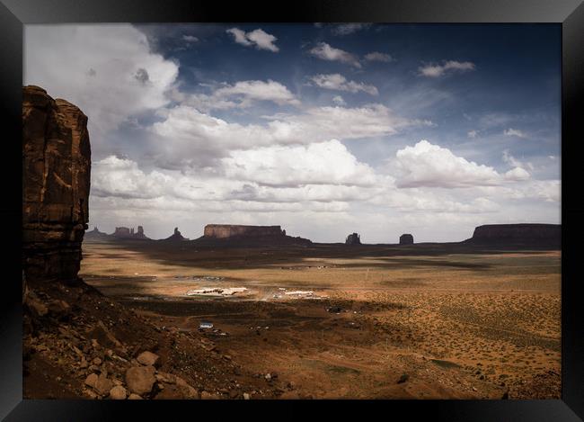  Cloud Shadows and rocks Framed Print by Brent Olson