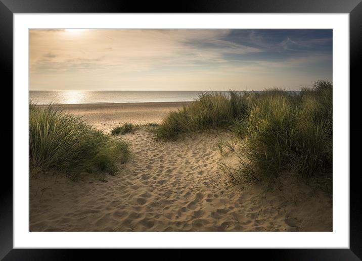  Winterton Beach  Framed Mounted Print by Stephen Mole