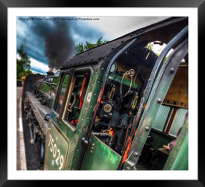  Ready to Depart Framed Mounted Print by Trevor Camp