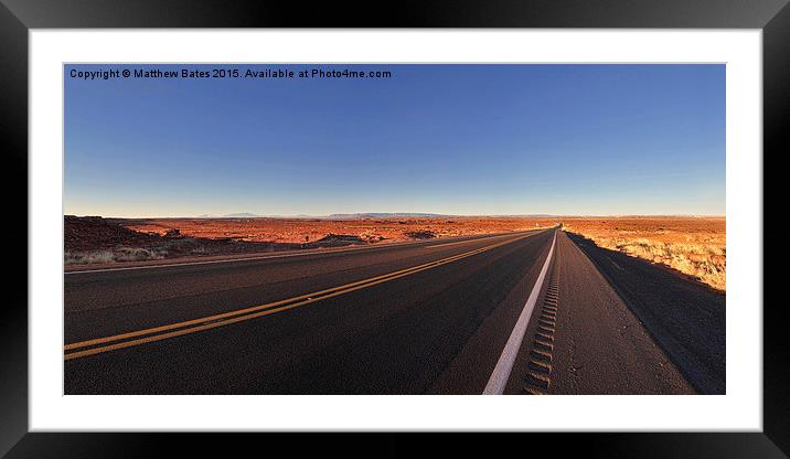  Lonely Desert Framed Mounted Print by Matthew Bates