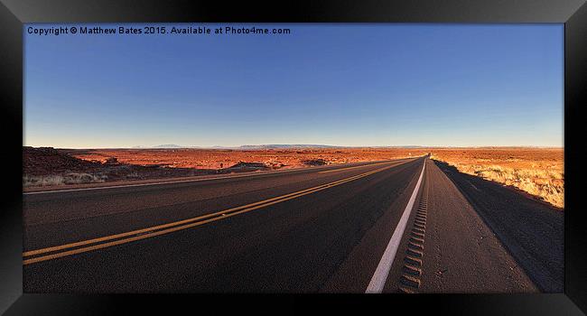  Lonely Desert Framed Print by Matthew Bates