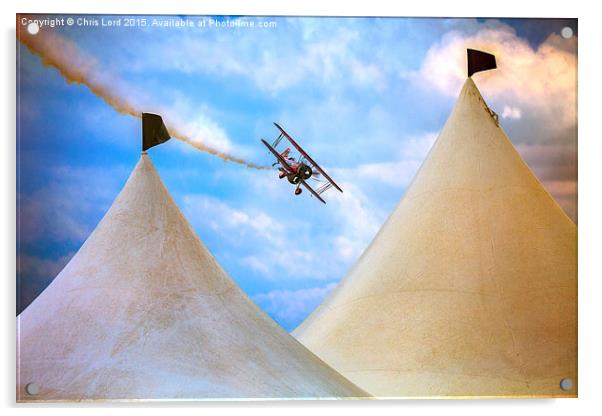 Screamin' Sasquatch Flying Circus Acrylic by Chris Lord