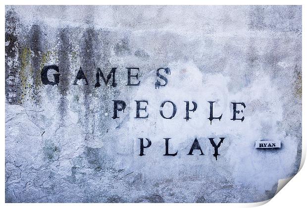  Games People Play Print by Andy McGarry