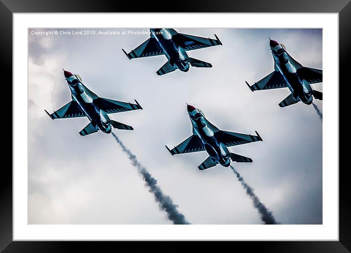  Thunderbirds Are Go Framed Mounted Print by Chris Lord