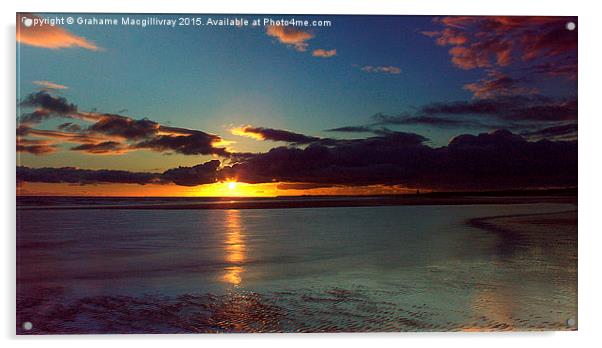  Early morning Sunrise Nairn beach Acrylic by Grahame Macgillivray