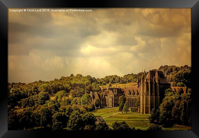 Lancing College Landscape Framed Print by Chris Lord