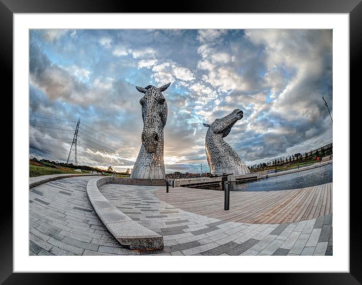  The Kelpies, Falkirk Framed Mounted Print by Tommy Dickson