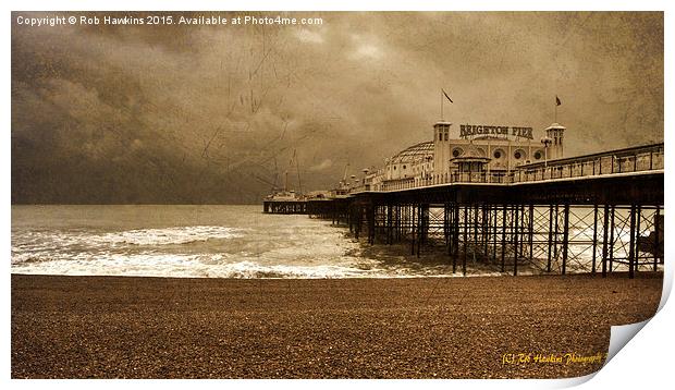  Brighton Grand Pier  Print by Rob Hawkins