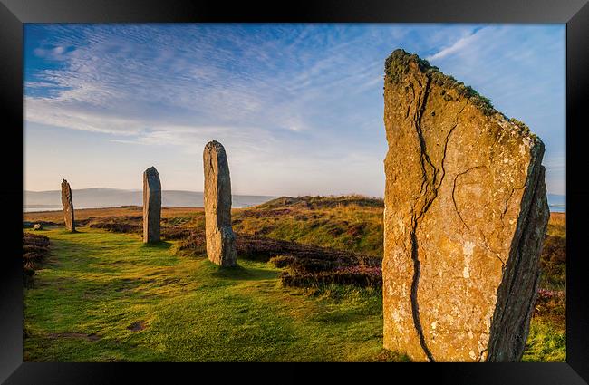 Ring of Brodgar Standing Stones, Orkney Framed Print by David Ross
