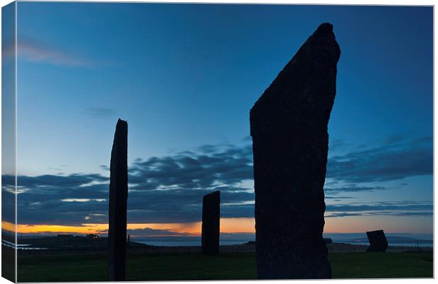 Stones of Stenness, Orkney Canvas Print by David Ross