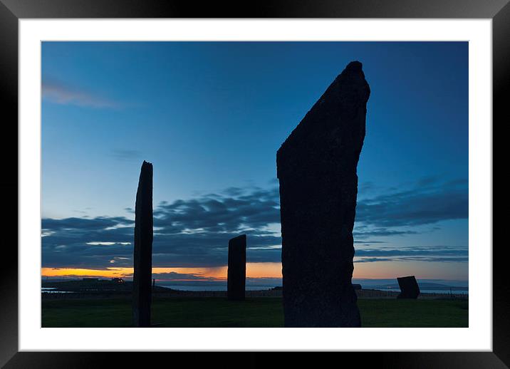 Stones of Stenness, Orkney Framed Mounted Print by David Ross