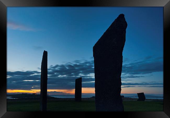 Stones of Stenness, Orkney Framed Print by David Ross