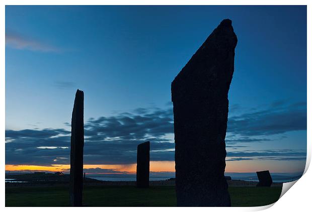 Stones of Stenness, Orkney Print by David Ross