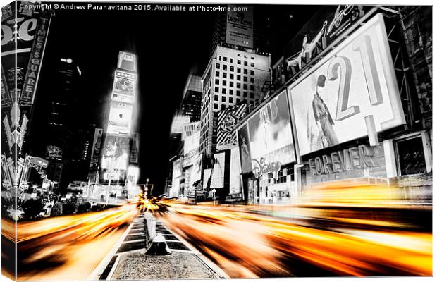  Time Lapse Square Canvas Print by Andrew Paranavitana