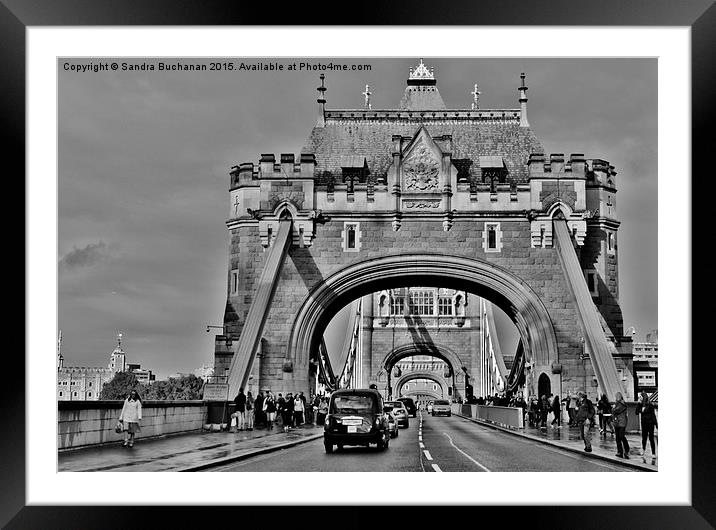  Tower Bridge London Framed Mounted Print by Sandra Buchanan