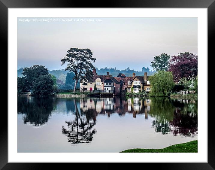  The Millpond at Beaulieu Framed Mounted Print by Sue Knight