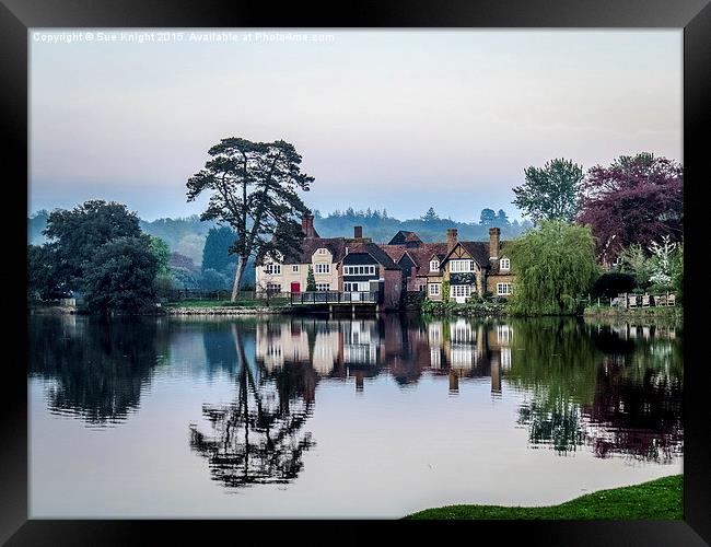  The Millpond at Beaulieu Framed Print by Sue Knight