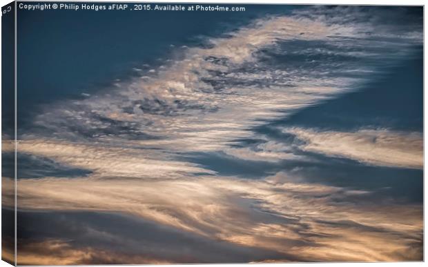 Evening Clouds 1  Canvas Print by Philip Hodges aFIAP ,