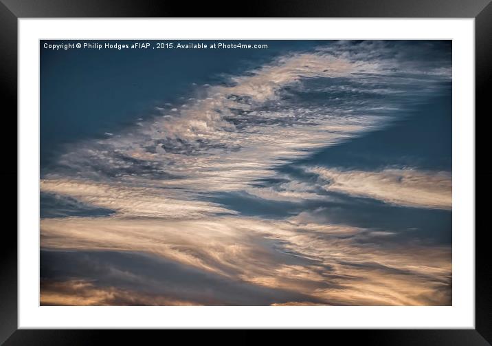 Evening Clouds 1  Framed Mounted Print by Philip Hodges aFIAP ,