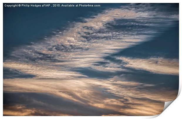Evening Clouds 1  Print by Philip Hodges aFIAP ,