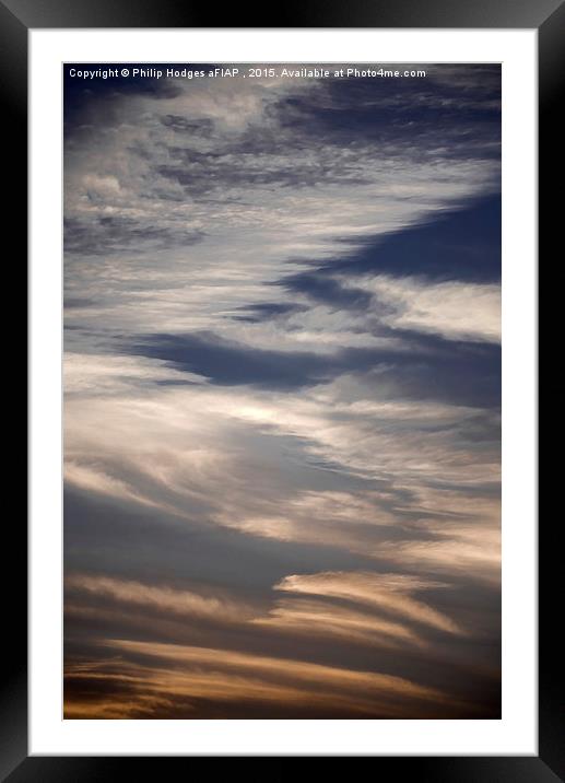 Evening Clouds 2  Framed Mounted Print by Philip Hodges aFIAP ,