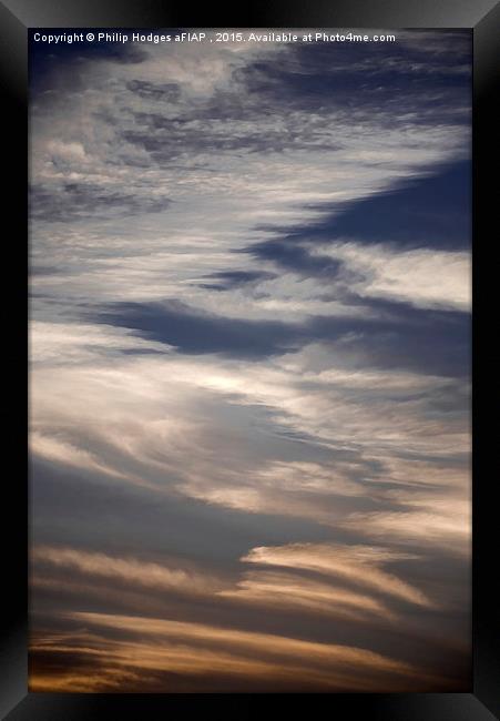 Evening Clouds 2  Framed Print by Philip Hodges aFIAP ,