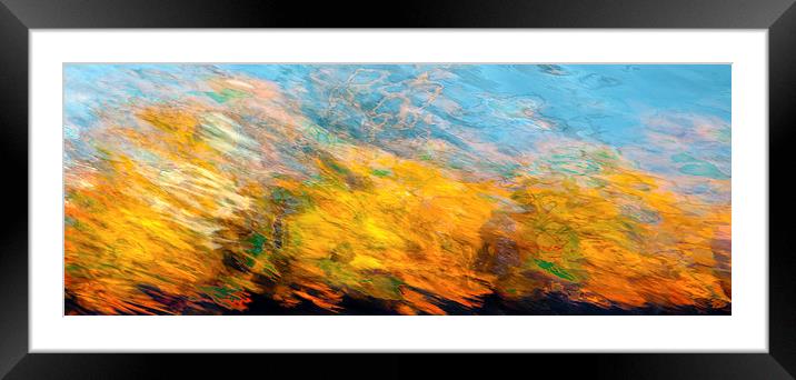 Fire On The Water Framed Mounted Print by Stephen Maxwell